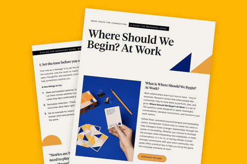 Esther Perel's Where Should We Begin: At Work guide for managers