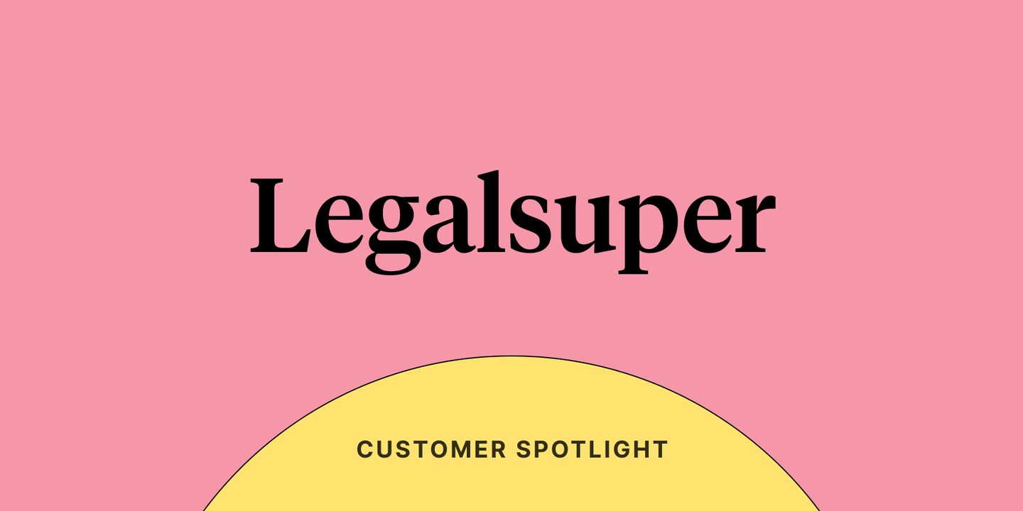 Text on pink background reading "Legalsuper"