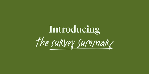 Introducing the survey summary
