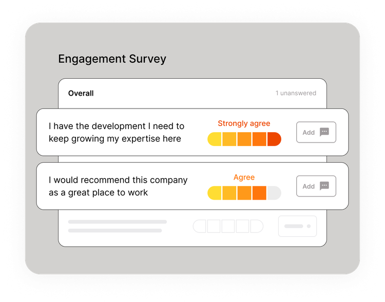 engagement survey to understand what's driving engagement and retention