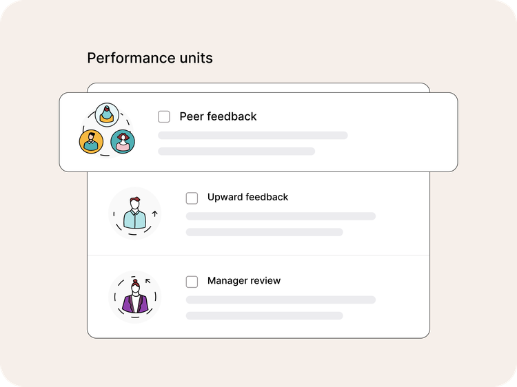 Culture Amp's performance units feature