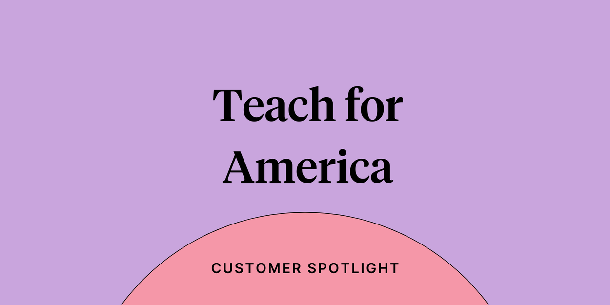 Blog header reading "Teach for America" on a purple backgorund