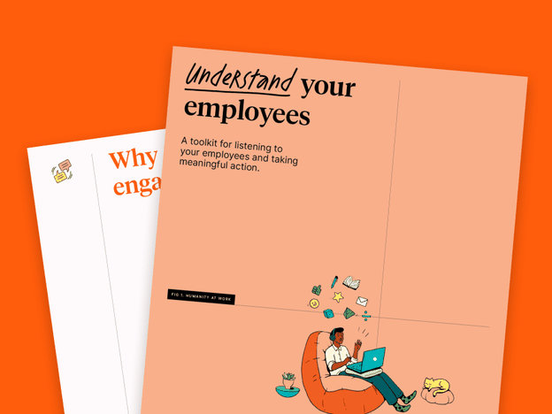 Orange graphic featuring the Understand your employees toolkit