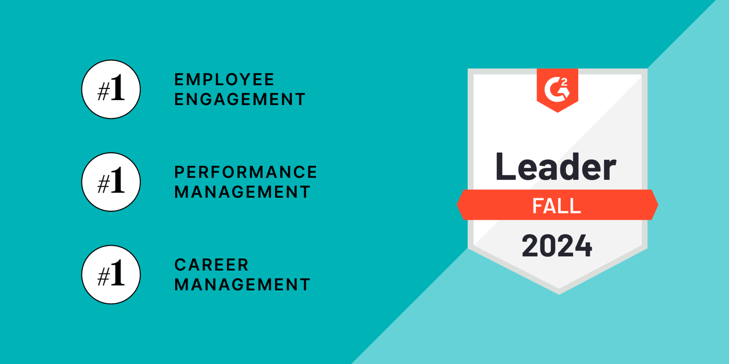 Culture Amp Named #1 in Performance Management, Employee Engagement and Career Management by G2 Fall Report 2024