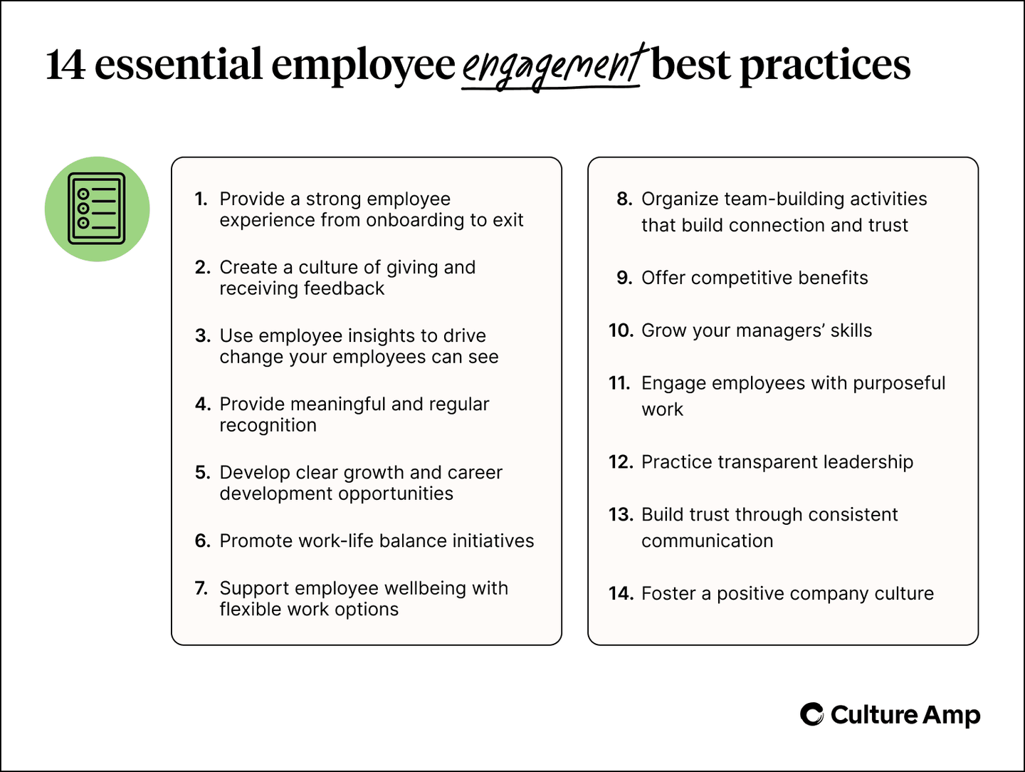 14 essential employee engagement best practices