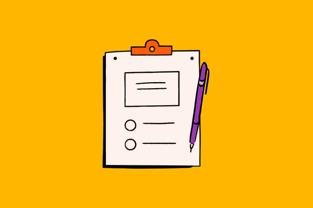Illustration of a 360 review template