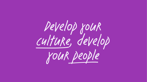 Purple box with text