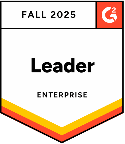 Enterprise leader - Fall 2025 - G2 badge
