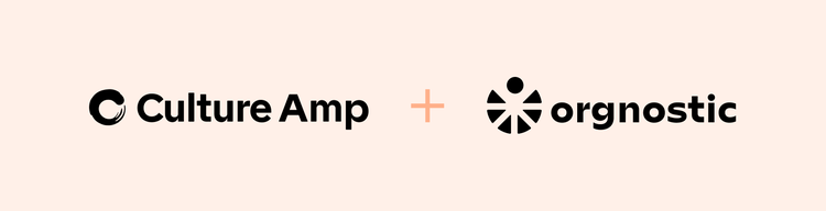 Culture Amp and Orgnostic logos