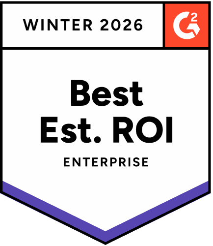 Enterprise Best ROI - Winter 2026 - G2 Badge