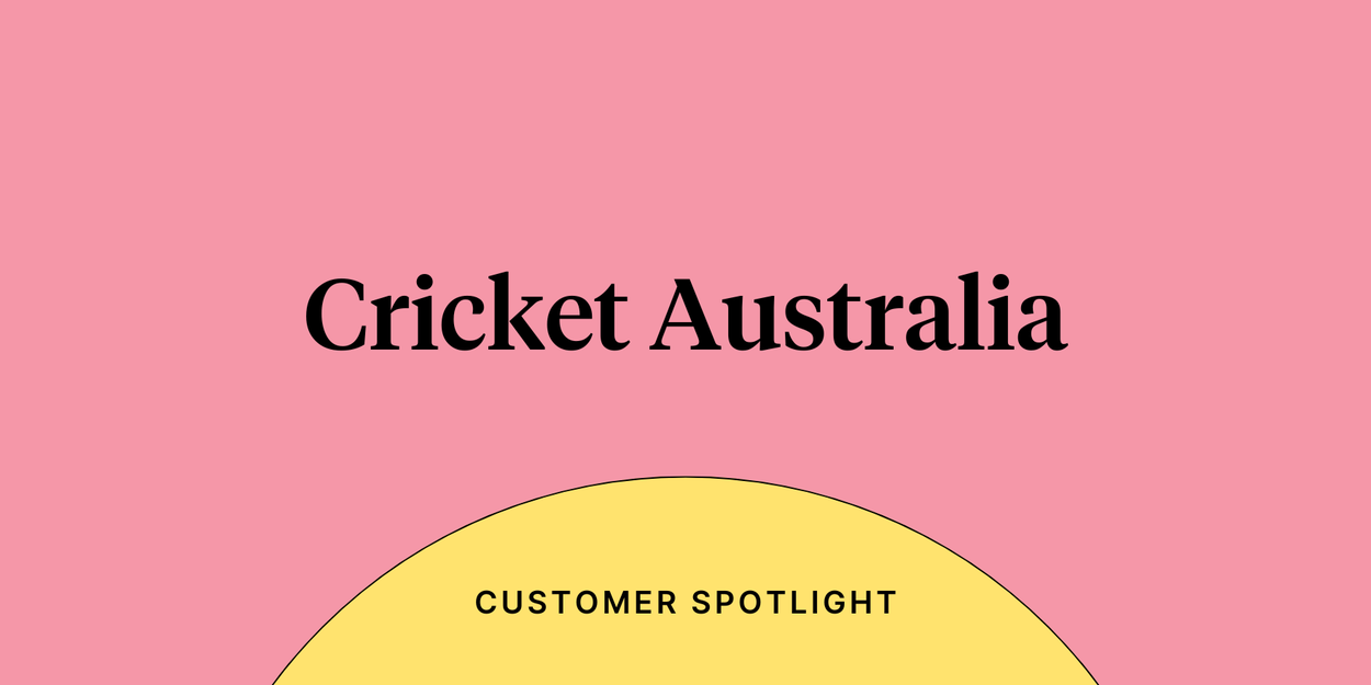 Text reading "Cricket Australia" on a pink background