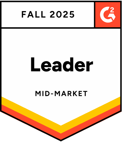 Mid market leader - Fall 2025 - G2 badge