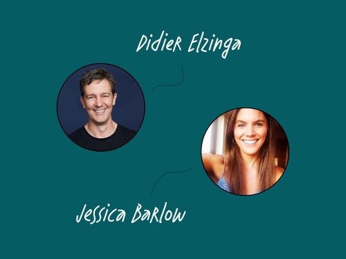 Speakers Didier Elzinga and Jessica Barlow