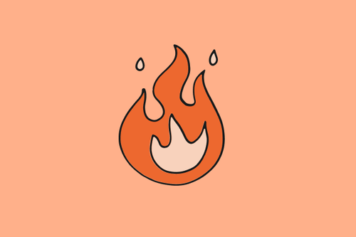Illustration of a flame