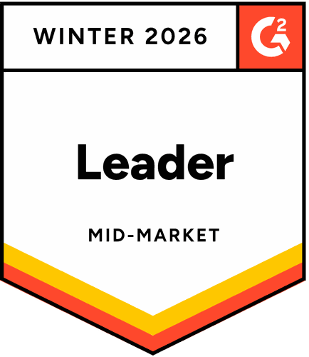 Mid Market Leader - Winter 2026 - G2 Badge