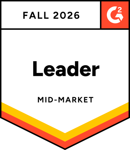 Mid-Market Leader - Fall 2026 - G2 badge