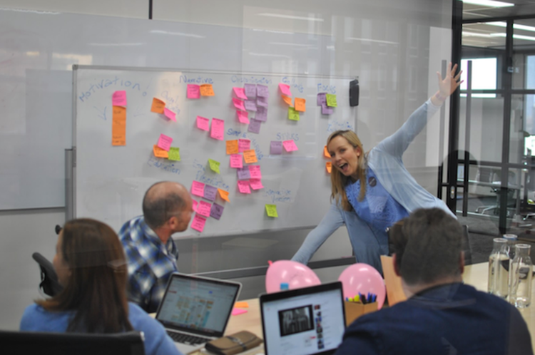 Hackathon teams prepare for the showcase