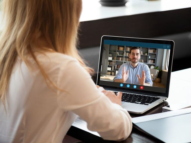 Employer listen applicant during job interview using webcam and pc
