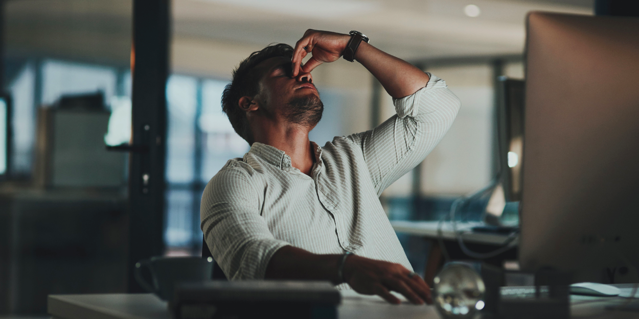 Employee stressed at work