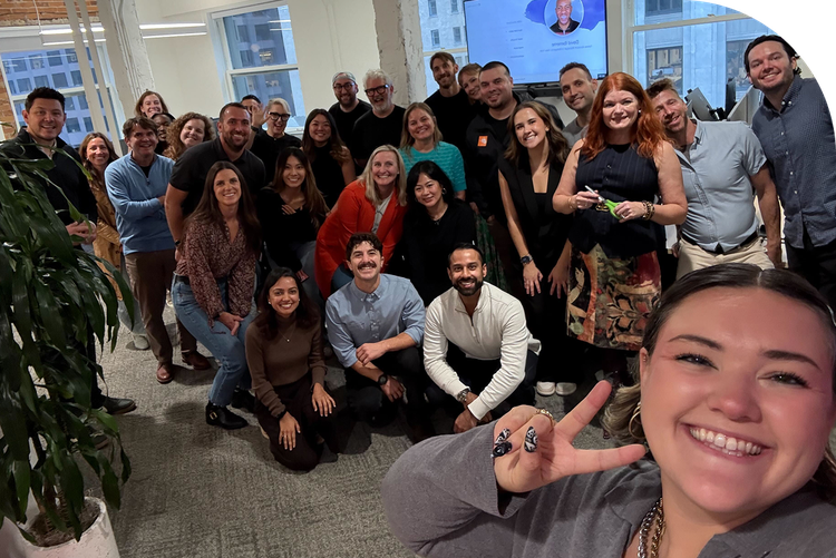 Culture Amp employees celebrating the opening of the new San Francisco office