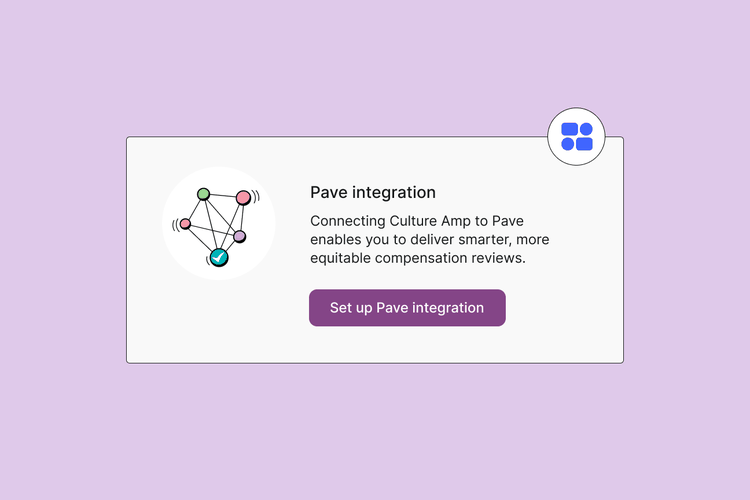 How to start an integration with Pave within the Culture Amp platform