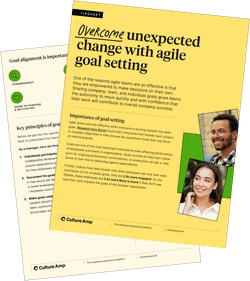 image of agile goal setting tipsheet cover