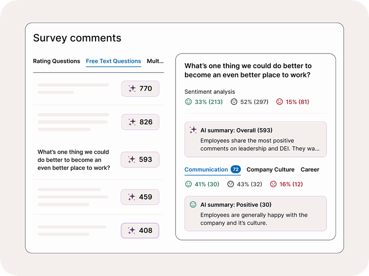 Survey Comments product feature screenshot