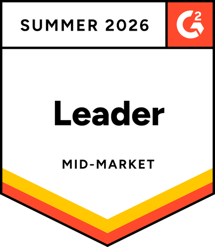 Mid-Market Leader - Summer 2026 - G2 badge