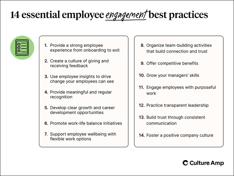 14 essential employee engagement best practices