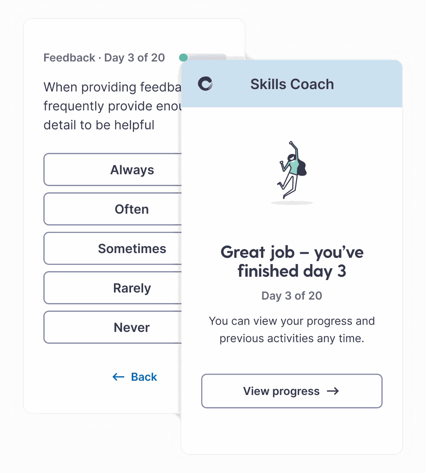 Skills coach app 2 feedback2x