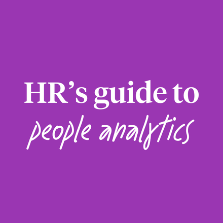 Header reading, "HR's guide to people analytics"