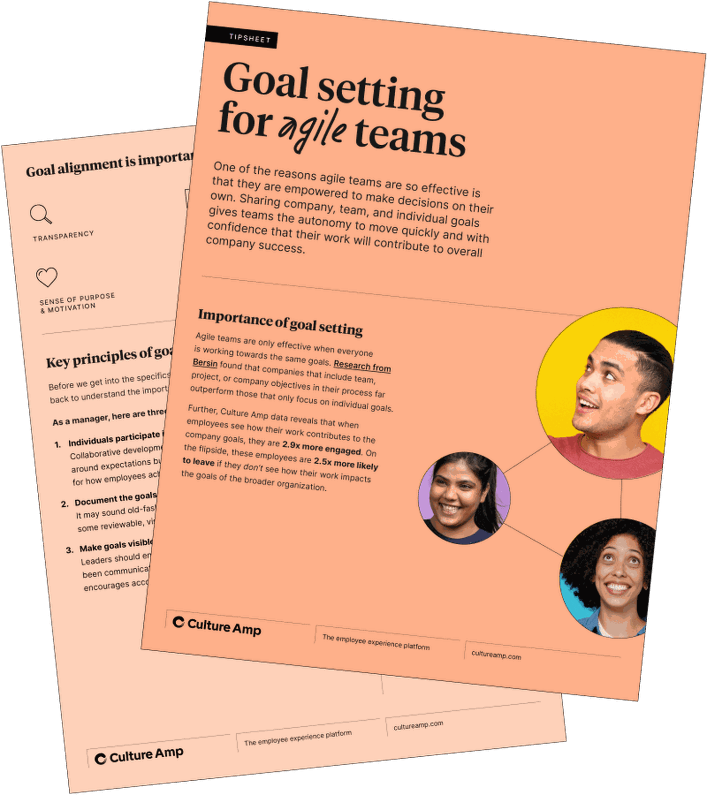 agile performance management goal setting tip sheet