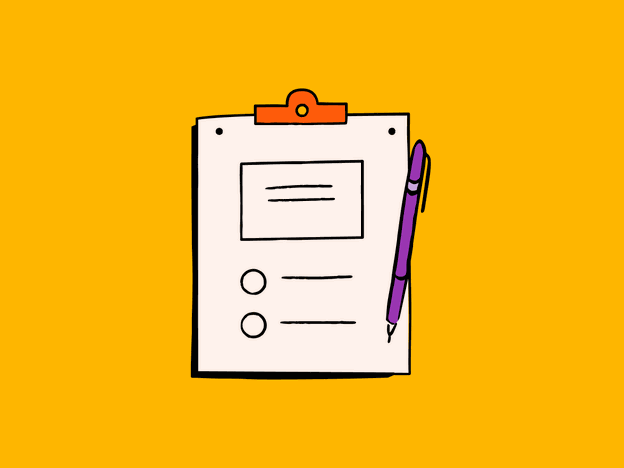 Illustration of a 360 review template