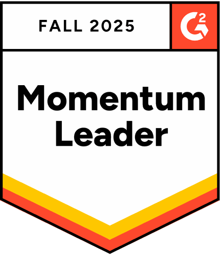 Momentum Leader - Fall 2025 - G2 badge