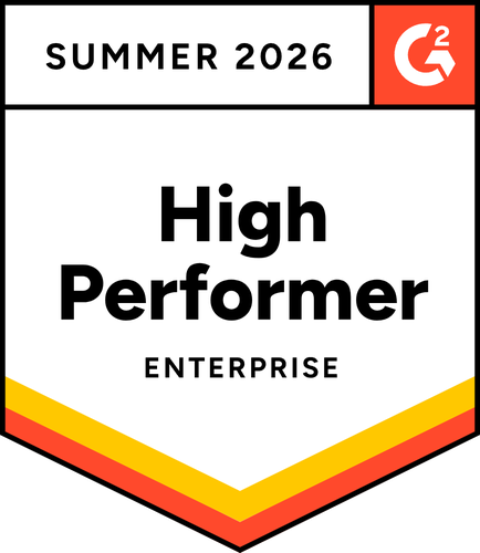 High Performer - Enterprise - Summer 2026 - G2 badge