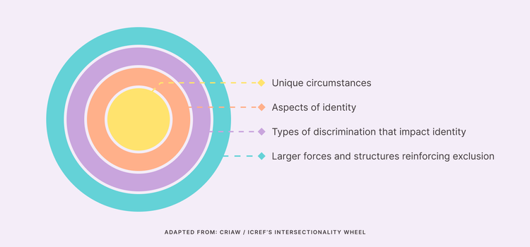 Example of the CRIAW / ICREF Intersectionality Wheel